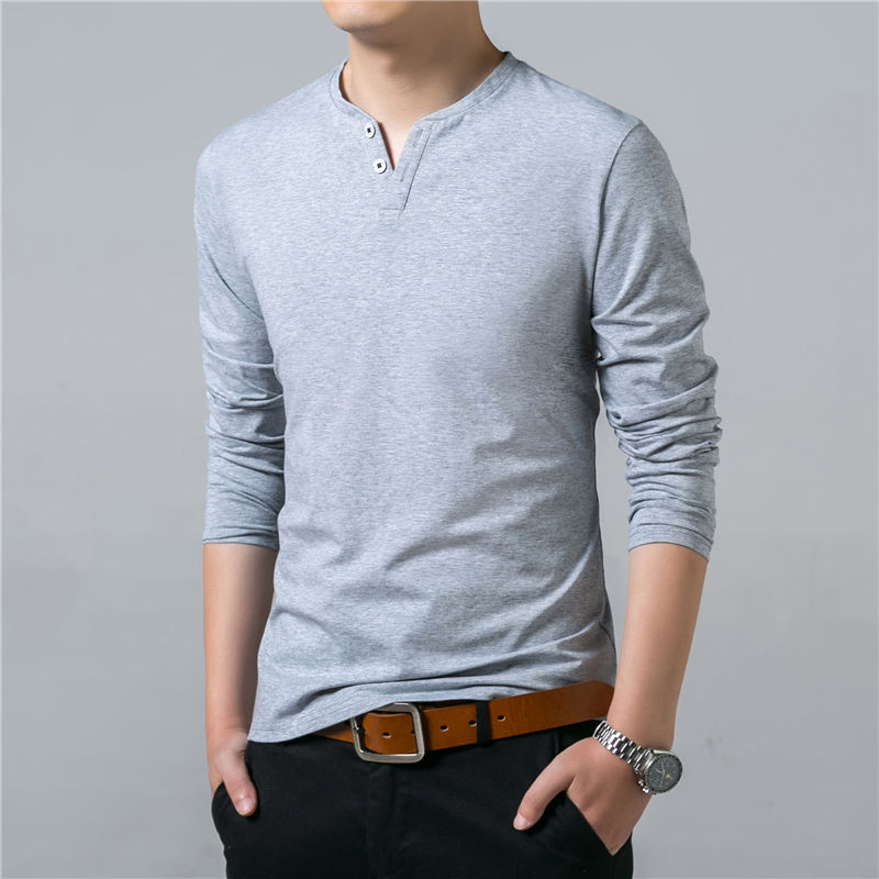 Men’s Casual Cotton Long Sleeve