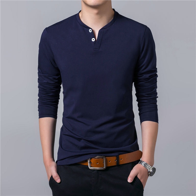 Men’s Casual Cotton Long Sleeve