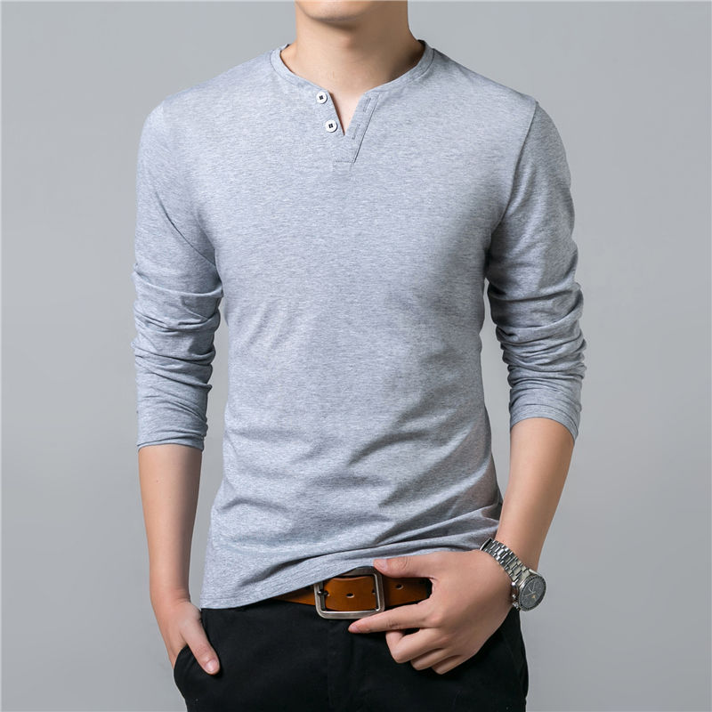 Men’s Casual Cotton Long Sleeve