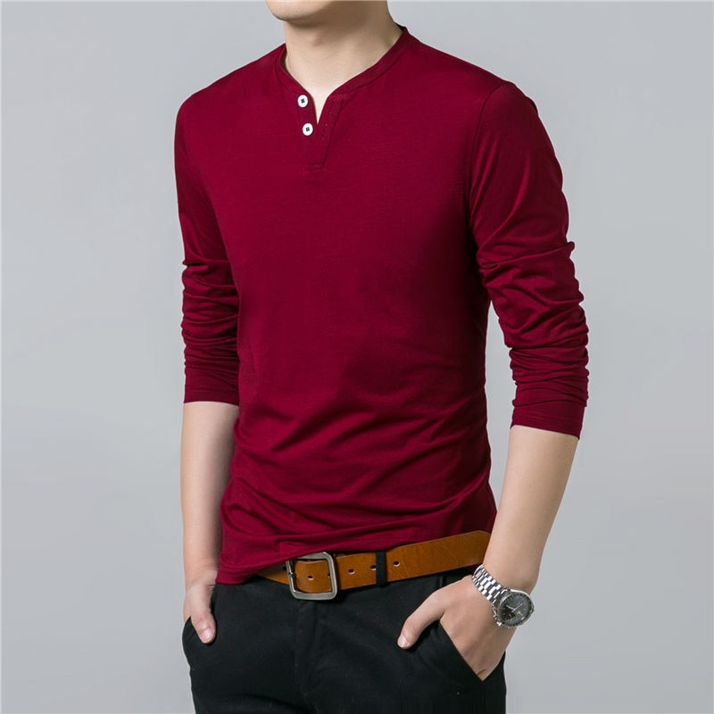 Men’s Casual Cotton Long Sleeve