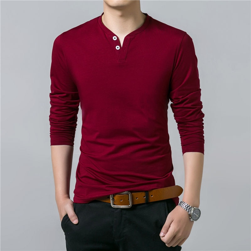 Men’s Casual Cotton Long Sleeve