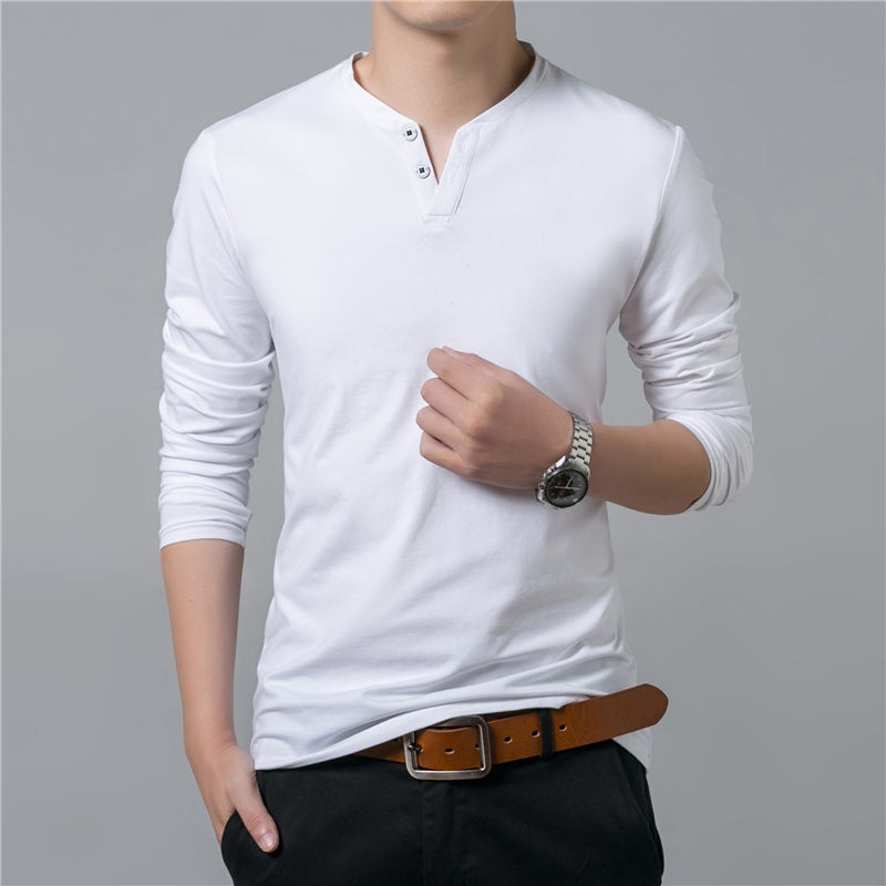 Men’s Casual Cotton Long Sleeve