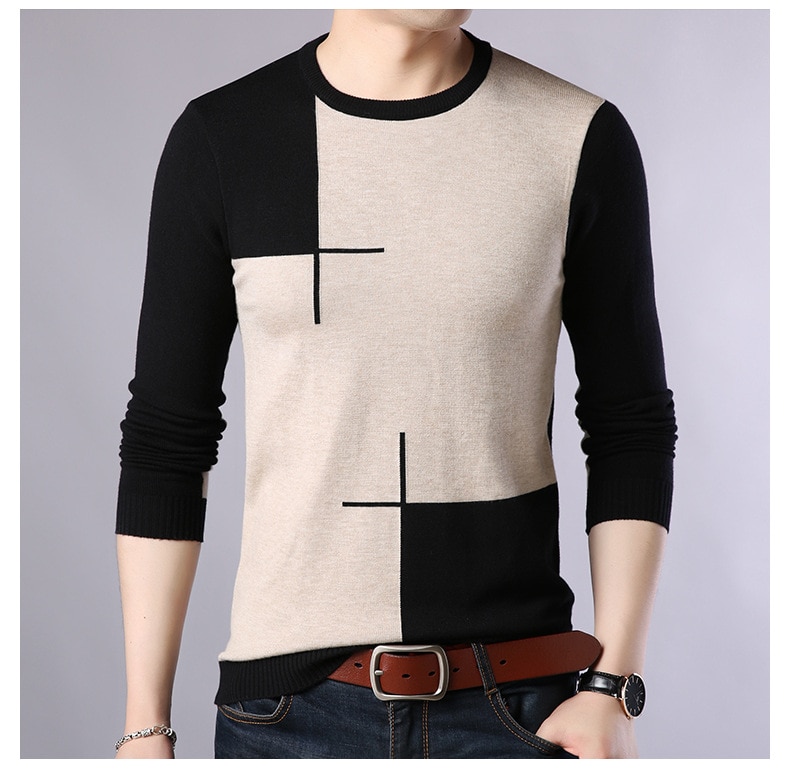 Men's Color Block Sweater