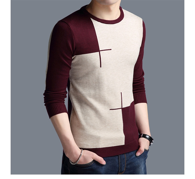 Men's Color Block Sweater