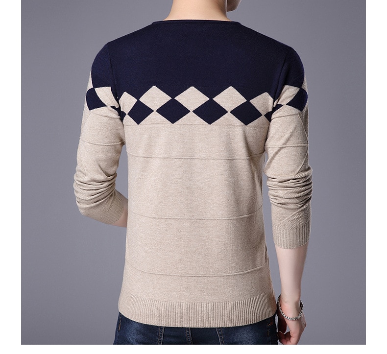 Men's Winter V-Neck Sweater