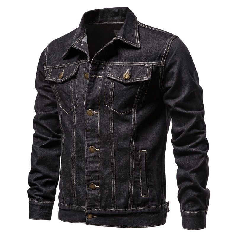 Men's Single Breasted Cotton Jacket