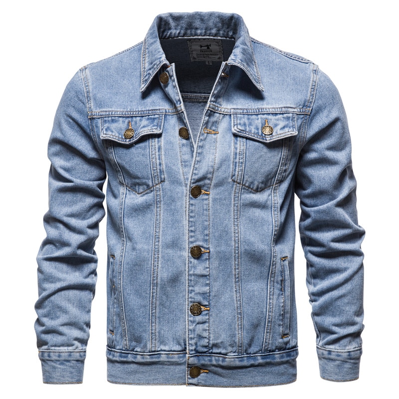 Men's Single Breasted Cotton Jacket