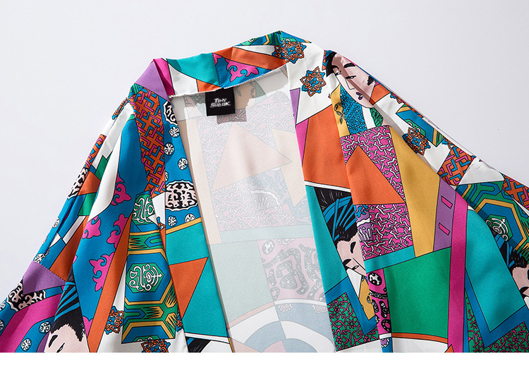 Men's Japanese Themed Kimono Jacket