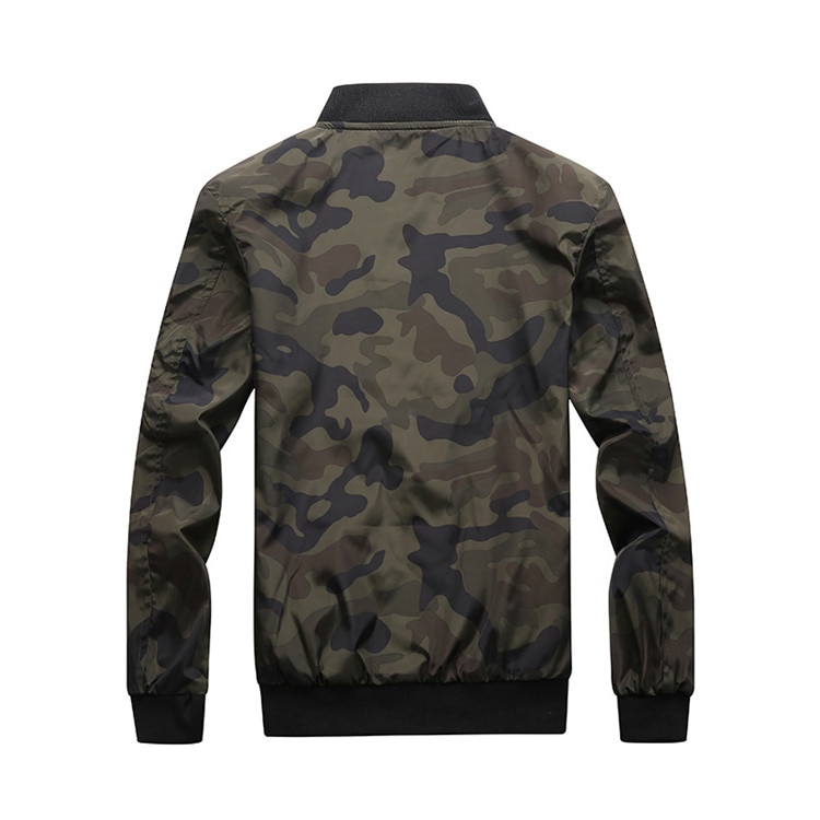 Men's Bomder Jacket in Camouflage Print